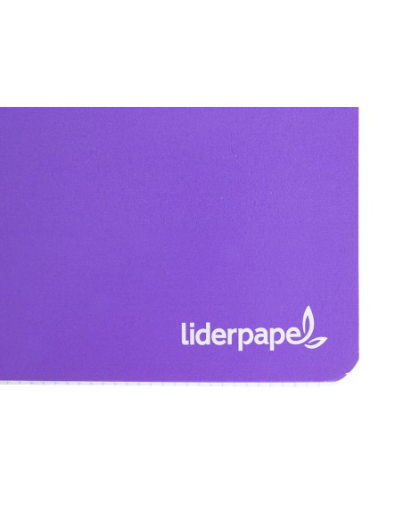 Cuaderno espiral liderpapel a5 micro smart tapa blanda 80h60gr cuadro 5mm 6 taladros colores surtidos