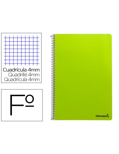Cuaderno espiral liderpapel folio smart tapa...