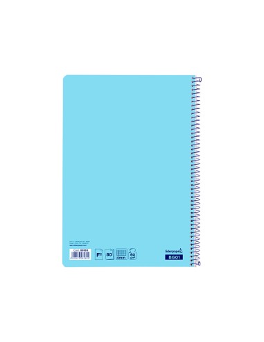 Cuaderno espiral liderpapel folio smart tapa...