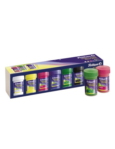Tempera pelikan escolar 25 ml caja 6 colores...