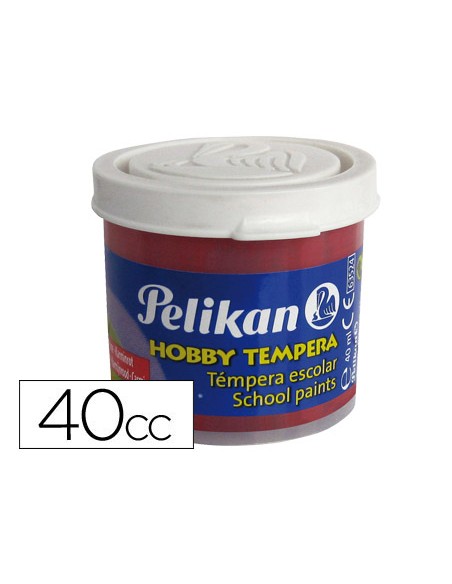 Tempera hobby 40 cc carmin -n.34