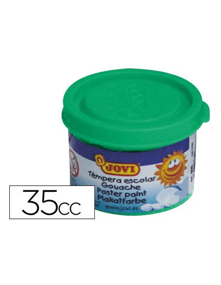 Tempera escolar jovi 35 ml color verde medio