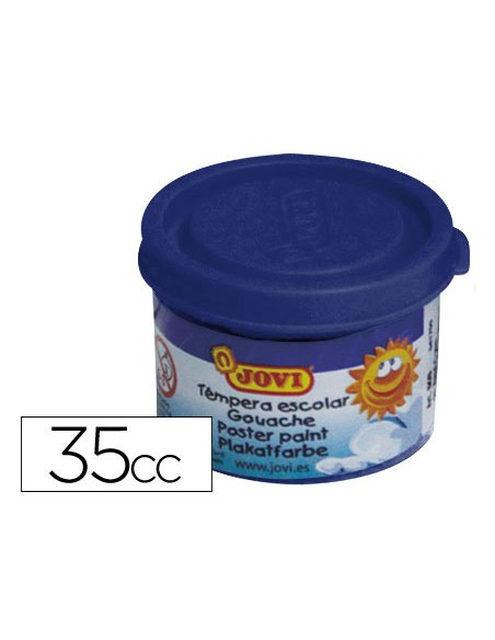 Tempera escolar jovi 35 ml color azul ultramar