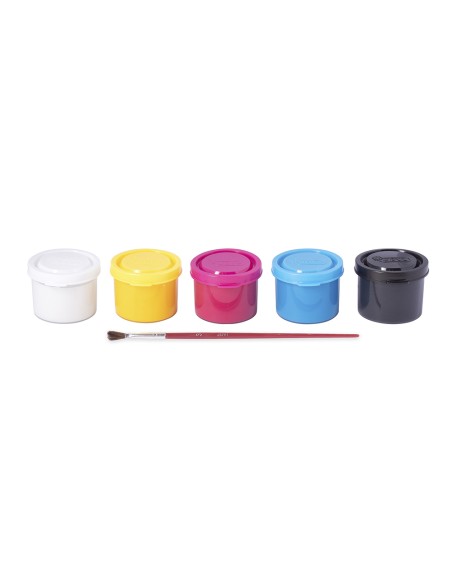 Tempera escolar jovi 35 ml caja de 5 colores surtidos