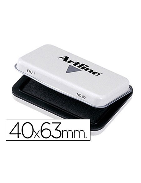 Tampon artline nº00 negro 40x63 mm