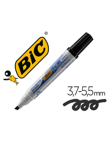 Rotulador bic velleda para pizarra negro punta...