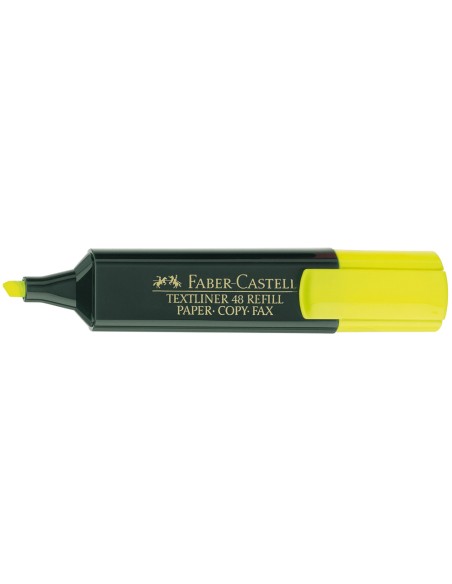 Rotulador faber castell fluorescente textliner 48 amarillo
