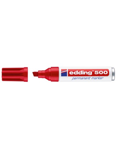 Rotulador edding marcador permanente 500 rojo...