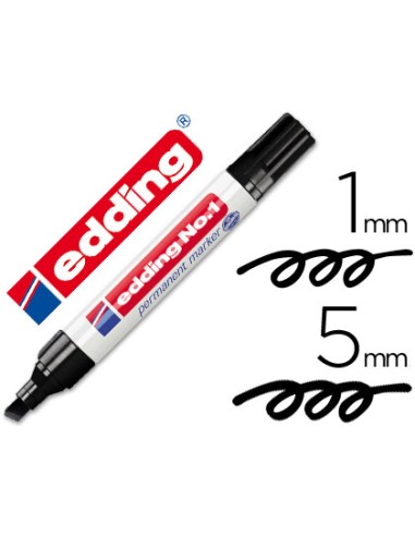 Rotulador edding marcador permanente 1 negro...