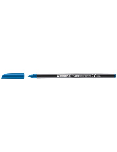 Rotulador edding punta fibra 1200 azul claro...