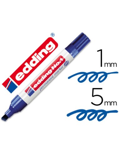 Rotulador edding marcador permanente 1 azul...