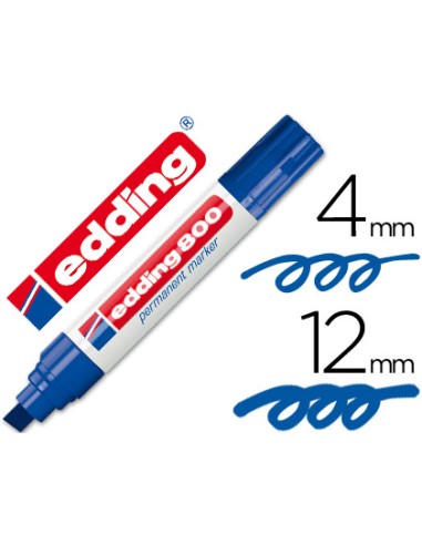 Rotulador edding marcador permanente 800 azul...