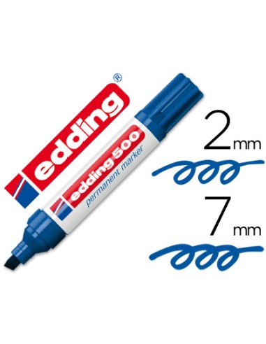 Rotulador edding marcador permanente 500 azul...