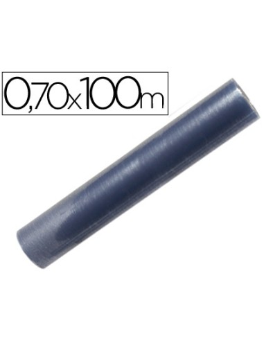 Rollo plastico forralibros 0,70x100 m 70 mc