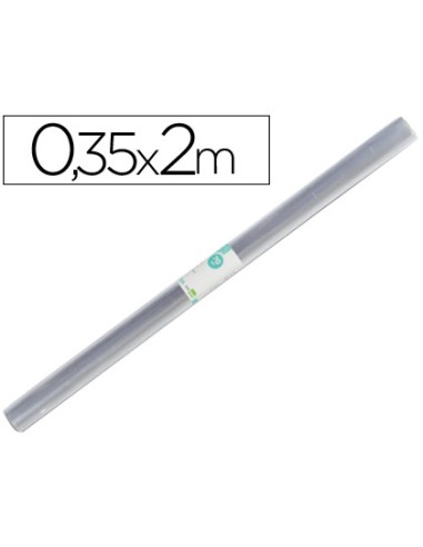 Rollo plastico forralibros 0,35x2 m liderpapel