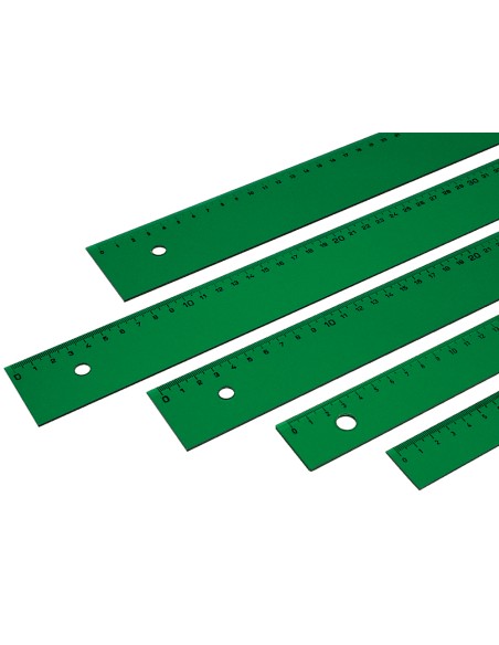 Regla faber castell 100 cm plastico verde