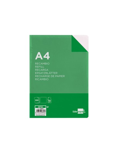 Recambio liderpapel a4 100 hojas 60gr liso sin...