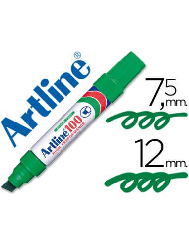 Rotulador artline marcador permanente 100 verde...