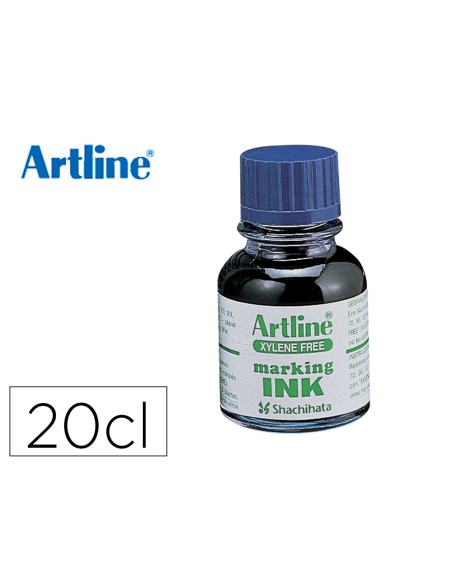 Tinta rotulador artline esk-20 azul bote 20 cc sin xileno