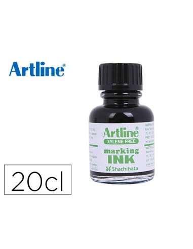 Tinta rotulador artline esk-20 negro bote 20 cc...
