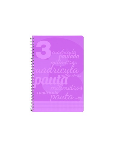 Cuaderno espiral liderpapel folio pautaguia...