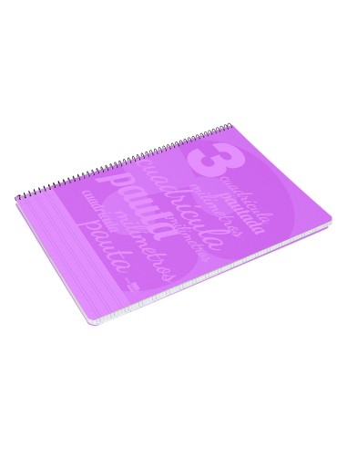 Cuaderno espiral liderpapel folio pautaguia...
