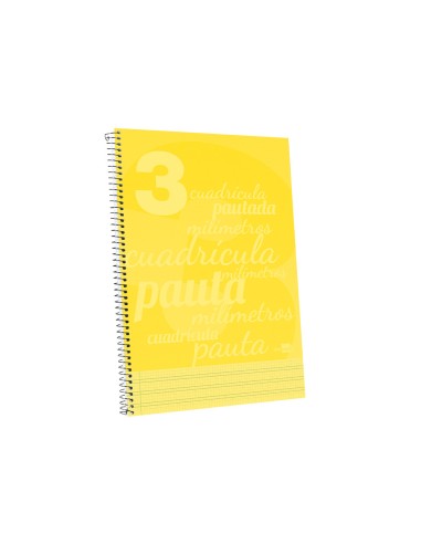 Cuaderno espiral liderpapel folio pautaguia...