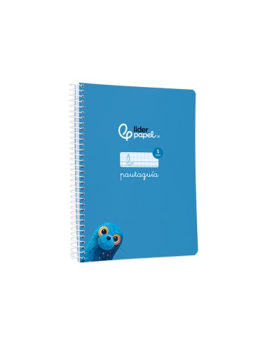 Cuaderno espiral liderpapel a5 pautaguia tapa...