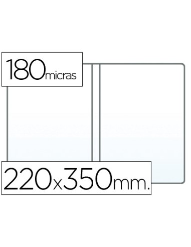 Funda portadocumento cuarto doble 180 micras...