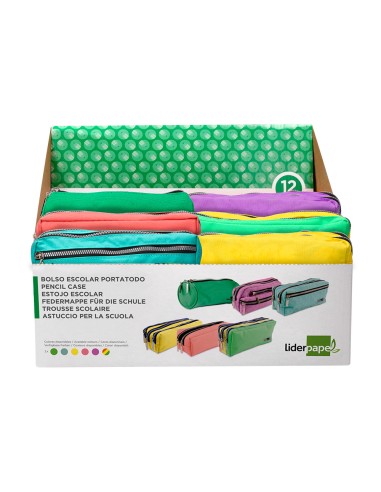 Estuche portatodo liderpapel expositor de 12...