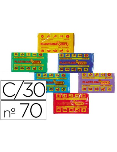 Plastilina jovi 70 tamaño pequeño caja de 30...