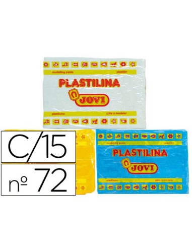 Plastilina jovi 72 tamaño grande caja de 15...