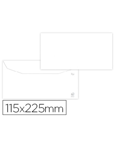 Sobre liderpapel blanco 115x225 mm solapa...