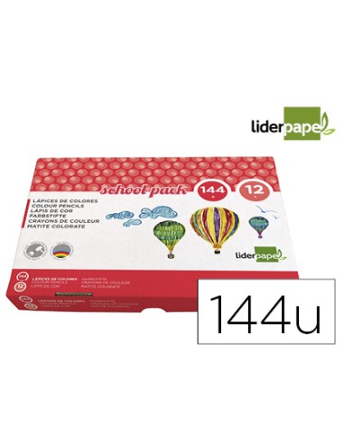 Lapices de colores liderpapel school pack de...