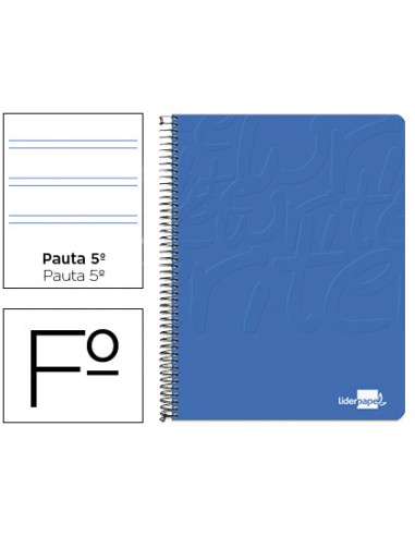 Cuaderno espiral liderpapel folio write tapa...