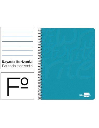 Cuaderno espiral liderpapel folio write tapa...