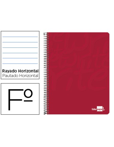 Cuaderno espiral liderpapel folio write tapa...