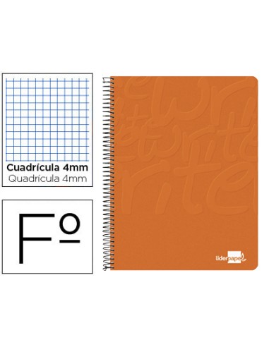 Cuaderno espiral liderpapel folio write tapa...