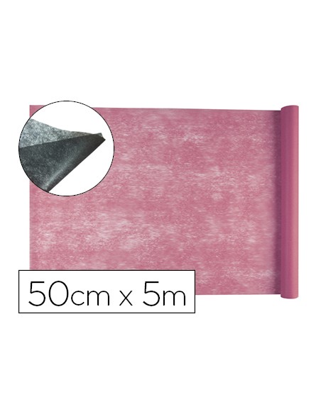 Tejido sin tejer liderpapel terileno 25 g/m2 rollo de 5 m rosa