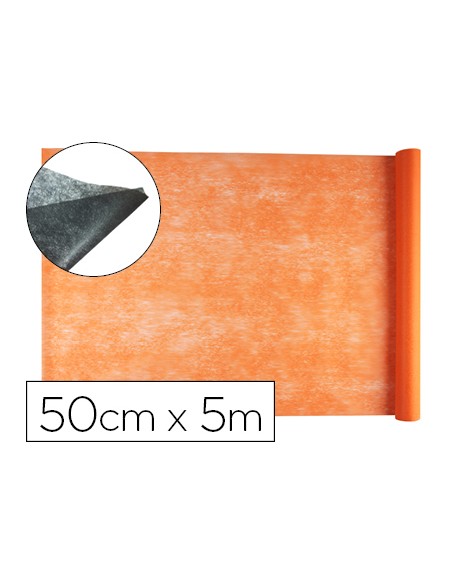 Tejido sin tejer liderpapel terileno 25 g/m2 rollo de 5 m naranja