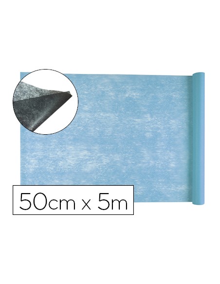 Tejido sin tejer liderpapel terileno 25 g/m2 rollo de 5 m celeste