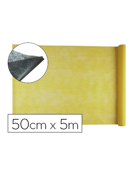 Tejido sin tejer liderpapel terileno 25 g/m2 rollo de 5 m amarillo