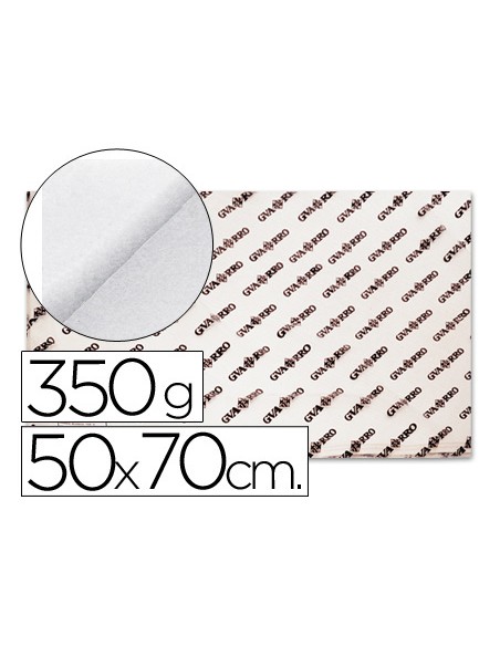 Papel acuarela 50x70 cm 350 gr grano grueso