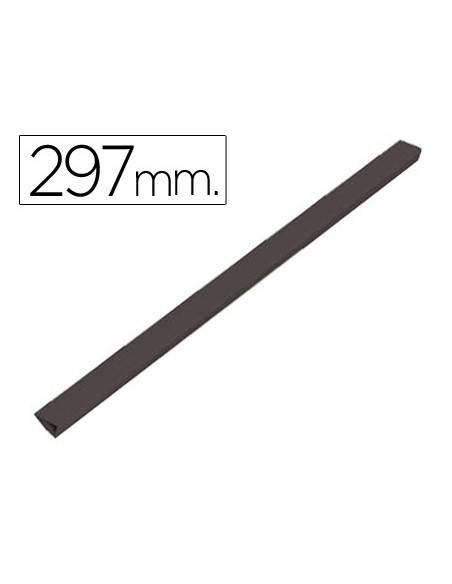 Lomera durable plastico 3 mm din a4 capacidad 30 hojas color negro