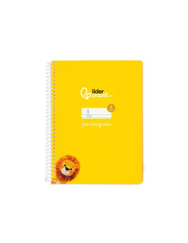 Cuaderno espiral liderpapel a5 pautaguia tapa...