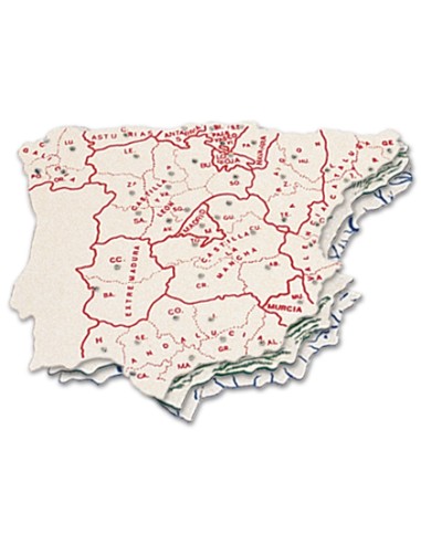 Plantilla liderpapel mapa españa plastico...