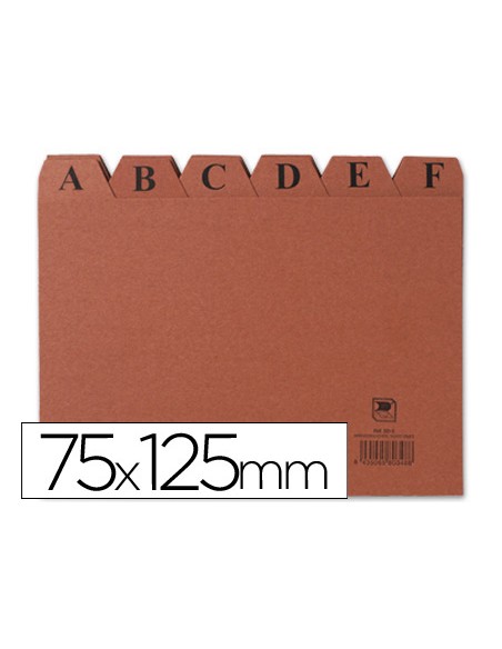 Indice fichero carton nº2 75x125 mm