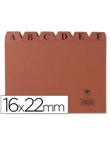 Indice fichero carton nº5 160x220 mm