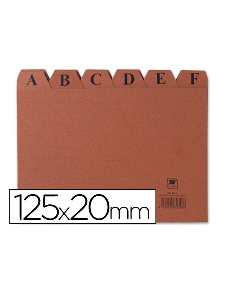 Indice fichero carton nº4 125x200 mm