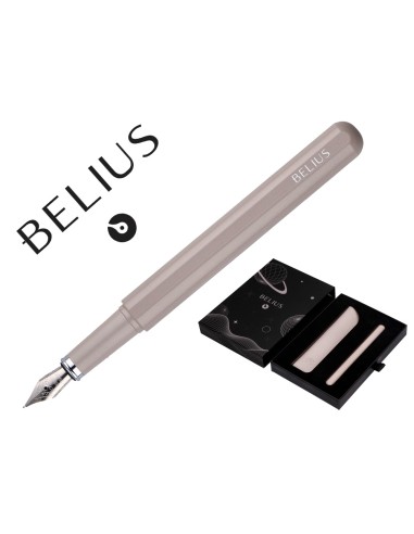 Pluma y funda de similpiel belius space b color...